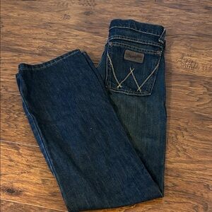 Wrangler Indigo Denim Jeans boys bootcut size 11 like new